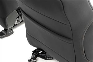 Tacoma Neoprene Front and Rear Seat Covers For 16-Pres Toyota Tacoma Crew Cab Rough Country