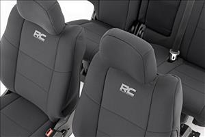 Seat Covers Front Row and Rear Row Bench Jeep Grand Cherokee WK2 2WD/4WD (11-22) Rough Country