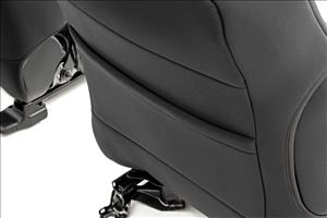 Seat Covers Gray FR & RR Crew Cab Toyota Tacoma 2WD/4WD (2005-2015) Rough Country