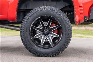 91 Series Milled One-Piece Gloss Black 20x12 8x6.5 -44mm Rough Country