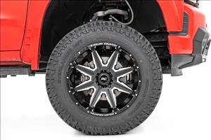 91 Series Milled One-Piece Gloss Black 22x12 8x6.5 -44mm Rough Country