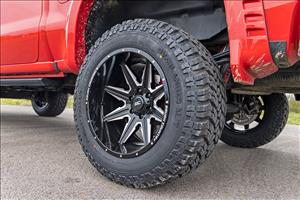 91 Series Milled One-Piece Gloss Black 22x12 6x5.5 -44mm Rough Country
