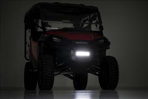LED Light Kit Bumper Mount 10 Inch Black Slimline Pair Honda Pioneer 1000 Rough Country