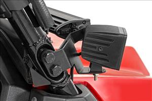 LED Light Kit Cage Mount 2 Inch Black Pair White DRL Honda Pioneer 1000/Pioneer 1000-6 Rough Country