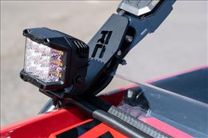 LED Light Kit Cage Mount 2 Inch Black Pair Amber DRL Honda Talon 1000 Rough Country