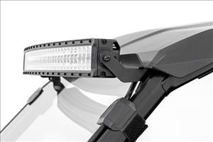 LED Light Kit Front Mount 40 Inch Black Dual Row White DRL Honda Talon 1000 Rough Country