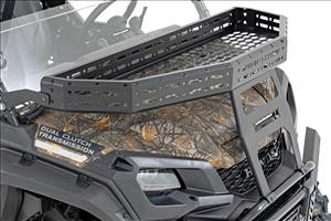 Front Cargo Rack Black Series LED 6 Inch Light Slim Line Honda Pioneer 1000 Rough Country