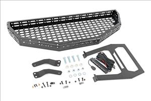 Front Cargo Rack Black Series LED 6 Inch Light Slim Line Honda Pioneer 1000 Rough Country