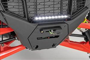 LED Light Winch Mount RS4500S 10 Inch Black Slimline Polaris RZR Pro R Rough Country