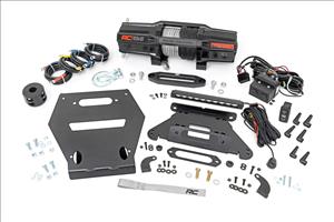 LED Light Winch Mount RS6500S 10 Inch Black Slimline Polaris RZR Pro R Rough Country