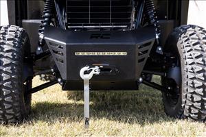 Winch Plate 10 Inch Black Slimline Honda Pioneer 520 Rough Country