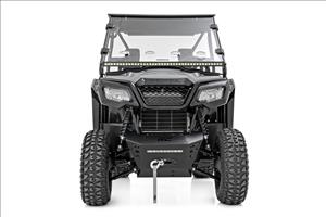 Winch Plate 4500-LB Winch 10 Inch Black Slimline Honda Pioneer 520 Rough Country