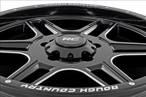 92 Series Wheel Machined One-Piece Gloss Black 18x9 6x135 +0mm Rough Country
