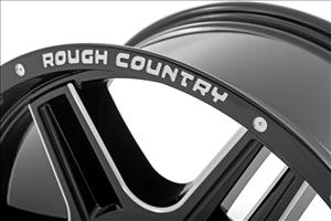 92 Series Wheel Machined One-Piece Gloss Black 20x9 5x5.5 +0mm Rough Country