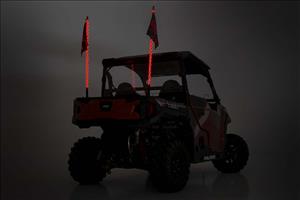 Multi-Function UTV LED Whip Lights w/ Remote Control Rough Country