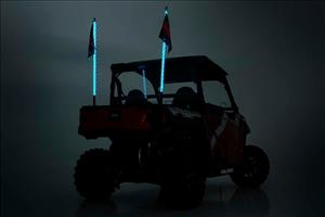 Multi-Color LED Whip 4 Foot Long Pair Rough Country