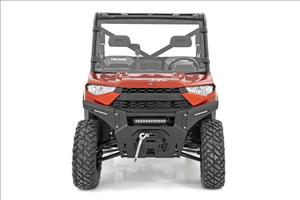 LED Light Kit Bumper Mount 12 Inch Black Single Row Polaris Ranger XP 1000 Rough Country