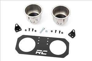 Passenger Grip Handle Dual Cup Holder Polaris RZR 4 900/RZR S 1000 Rough Country
