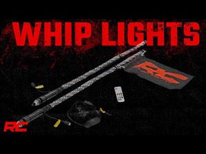 Polaris LED Whip Light Bed Mount Kit 12-20 Polaris RZR 170 EFI Rough Country