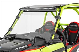LED Light Kit 30 Inch Curved Front Bracket Black Series Polaris RZR Turbo S4 Rough Country