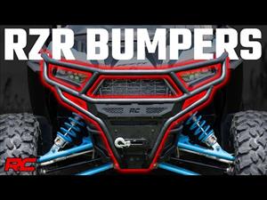 Tubular Bumper Front Black Series LED 6 Light Slim Line Polaris RZR XP1000 Rough Country