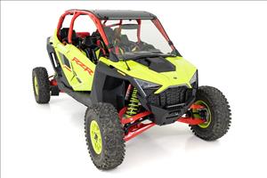 LED Light Winch Mount Front 10 Inch Black Slimline Polaris RZR Pro R Rough Country