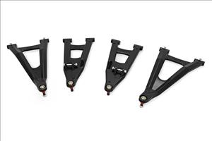 Black Forged Alum High Clearance 2 Inch Fwd Offset Control Arms w/Ball Joints Polaris Ranger 1000XP Rough Country