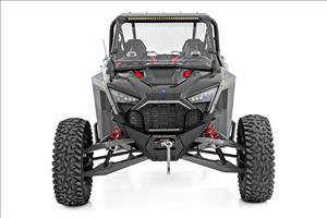 30 Inch Single Row Light Mount Front Black Series White DRL Polaris RZR Turbo R Rough Country