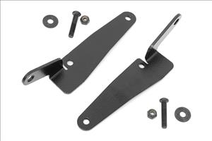 30 Inch Single Row Light Mount Front Black Series White DRL Polaris RZR Turbo R Rough Country