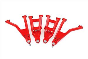 Red Aluminum Control Arms 2 Inch Forward Offset Polaris Ranger XP 1000 Rough Country