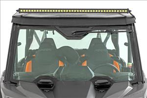 LED Light Kit Front Mount 40 Inch Black-Series Single Row Polaris RZR XP 4 1000 (2024) Rough Country