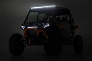 LED Light Kit Front Mount 40 Inch Spectrum Single Row Polaris RZR XP 4 1000 (2024) Rough Country