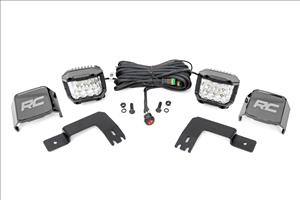 LED Light Under Bed Mount 3 Inch Chrome Pair Wide Angle Polaris XPEDITION ADV 5 Rough Country
