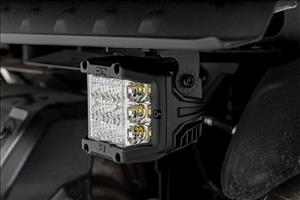 LED Light Under Bed Mount 3 Inch Chrome Pair Wide Angle Polaris XPEDITION ADV 5 Rough Country