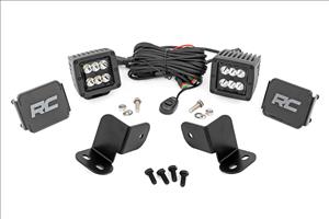 LED Light Kit Rear Mount 2 Inch Black Pair Segway 570 F Rough Country