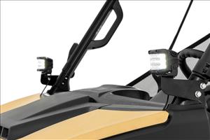 LED Light Kit Front Mount 2 Inch Black Pair Amber DRL Segway 570 F Rough Country