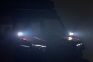 LED Light Kit Front Mount 2 Inch Black Pair Polaris XPEDITION XP Rough Country