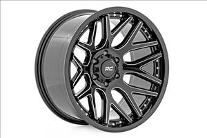 95 Series Wheel Machined One-Piece Gloss Black 20x10 6x5.5 -19mm Rough Country