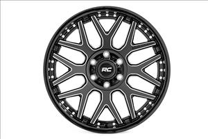 95 Series Wheel Machined One-Piece Gloss Black 20x10 6x5.5 -19mm Rough Country