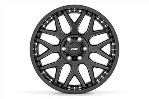 95 Series Wheel One-Piece Gloss Black 20x10 6x5.5 -18mm Rough Country