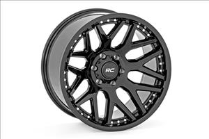 95 Series Wheel One-Piece Gloss Black 22x10 6x135 -19mm Rough Country