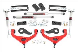 3 Inch Lift Kit UCAs M1 Red Silverado/Sierra 2500HD/3500HD (20-26) Rough Country