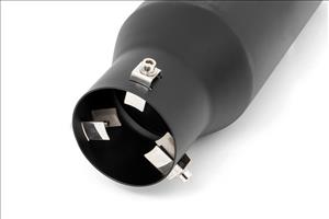 Exhaust Tip Black RC Logo 2.5-3.125 Inch Pipe Rough Country