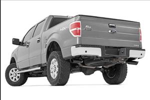 Dual Cat-Back Exhaust System w/Black Tips 09-14 F-150 V8-4.6L 5.0L 5.4L Rough Country