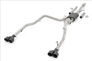 Dual Cat-Back Exhaust System w/Black Tips 19-20 Silverado 1500 5.3 Liter Rough Country