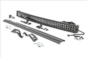 LED Light Kit Front Mount 40 Inch Black Dual Row White DRL Can-Am Commander Max Rough Country
