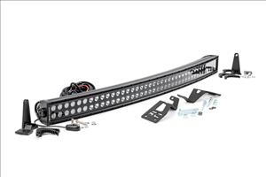 LED Light Kit Front Mount 40 Inch Black Dual Row Amber DRL Can-Am Commander Max Rough Country