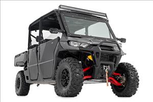 Aluminum Control Arms High Clearance w/ 2 Inch Forward Offset Red Can-Am Defender HD Rough Country
