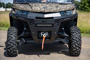 Front Bumper with 12 Inch and 6 Inch Pair Combo 16-22 Can-Am Defender Rough Country