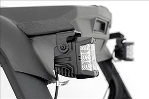 LED Light Kit Rear Mount 2 Inch Black Pair Spot Can-Am Maverick Sport 1000R Rough Country